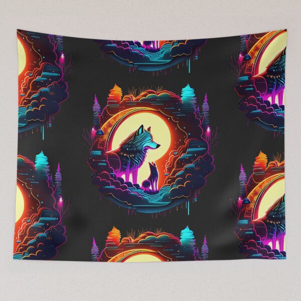 Item preview, Wolfpack Wolves and Big Bright Moon designed and sold by Chubuter.