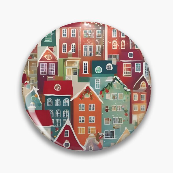 Item preview,   Marvelous Christmas House Pattern designed and sold by DigiDreamyArt.