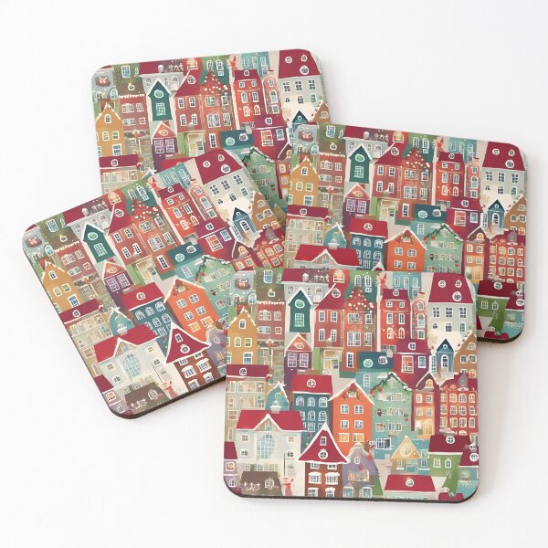 Item preview,   Marvelous Christmas House Pattern designed and sold by DigiDreamyArt.