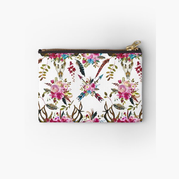 Artikelvorschau, Watercolor Boho Chic Flowers Pattern entworfen und verkauft von stylebytara.