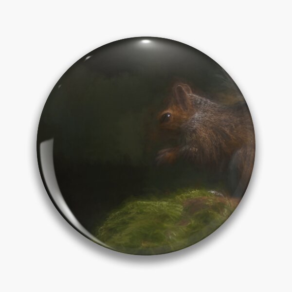 Item preview, Grey Squirrel digital illustration sitting on a wall. designed and sold by RobThorley.