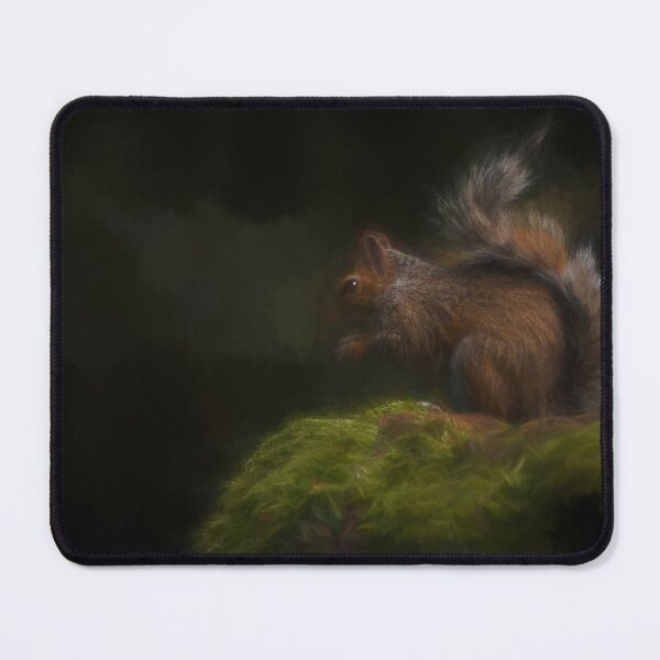 Item preview, Grey Squirrel digital illustration sitting on a wall. designed and sold by RobThorley.