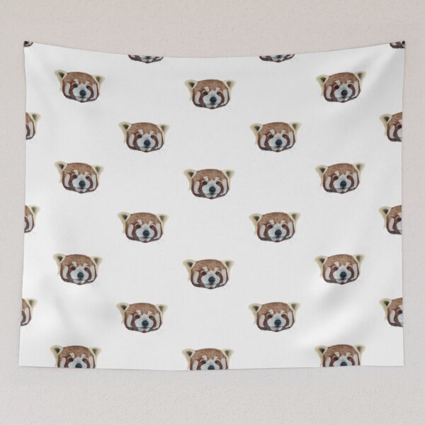 Item preview, Red Panda Face designed and sold by dinnydaynaart.