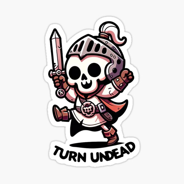 Turn Undead Skeleton Sticker