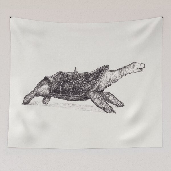 Item preview, Cowboy Tortoise Rider designed and sold by alfietreloarart.