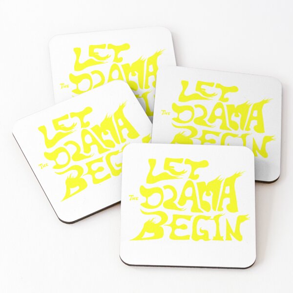 Item preview, Let th Drama Begin - Yellow designed and sold by EqartiArt.