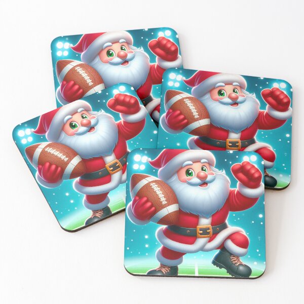 Item preview, Santa Claus futbol americano navidad designed and sold by dxtdesign.