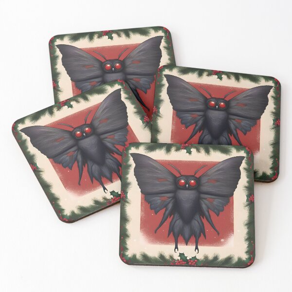 Item preview, Holly Jolly Mothman Christmas designed and sold by KindleCimmerian.