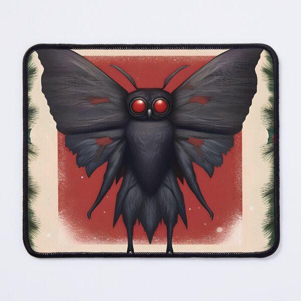 Item preview, Holly Jolly Mothman Christmas designed and sold by KindleCimmerian.