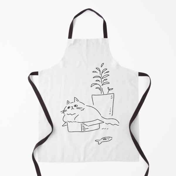 Item preview, Tired Annoyed Fat Cat Not Feeling It in a Box designed and sold by sleepycharis.