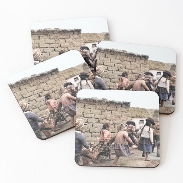 Item preview, Vintage Colorized Children at Peru designed and sold by JerryFrank.