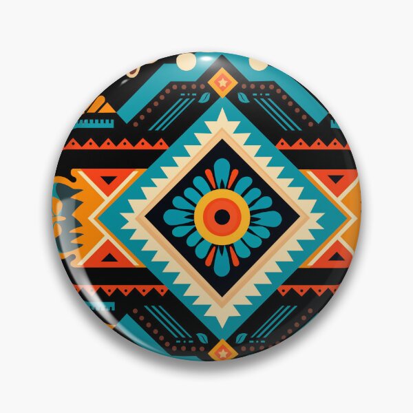 Artikelvorschau, Indisches Maya-Azteken-Boho-Stammes-Ethnisches Muster entworfen und verkauft von Vector Scout Lab.