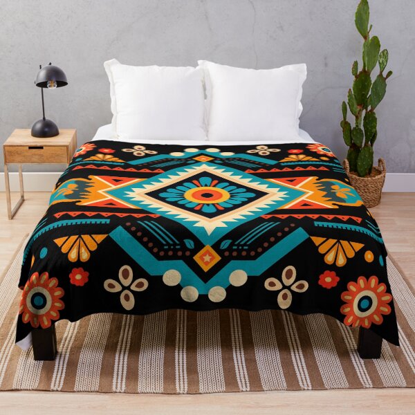 Artikelvorschau, Indisches Maya-Azteken-Boho-Stammes-Ethnisches Muster entworfen und verkauft von Vector Scout Lab.