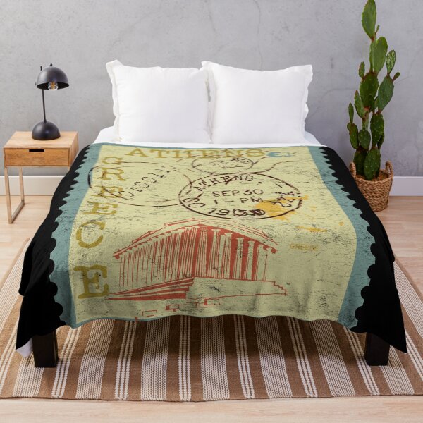 Item preview, Athens Postage Stamp Distressed designed and sold by Primroaddesigns.