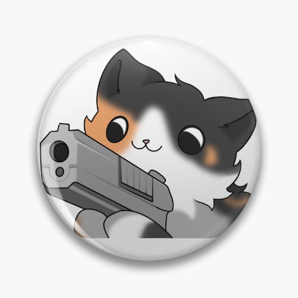 Item preview, Calico Cat with a gun designed and sold by natlouise313.