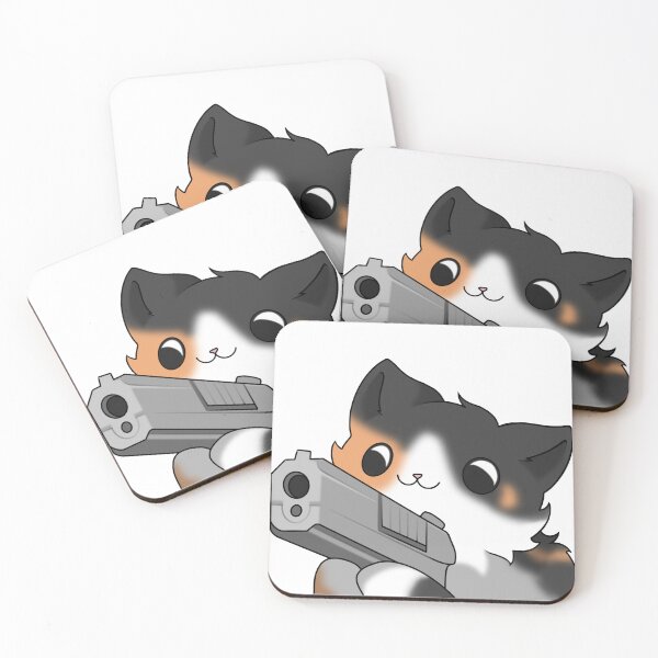 Item preview, Calico Cat with a gun designed and sold by natlouise313.