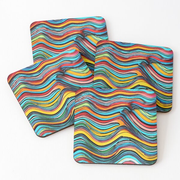 Item preview, Spectacular Colorful Line Pattern designed and sold by DigiDreamyArt.