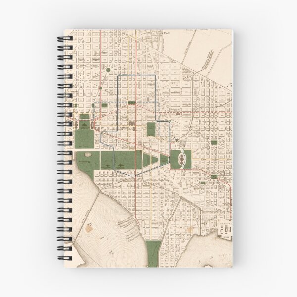Item preview, Vintage Map of Washington DC (1876) designed and sold by BravuraMedia.