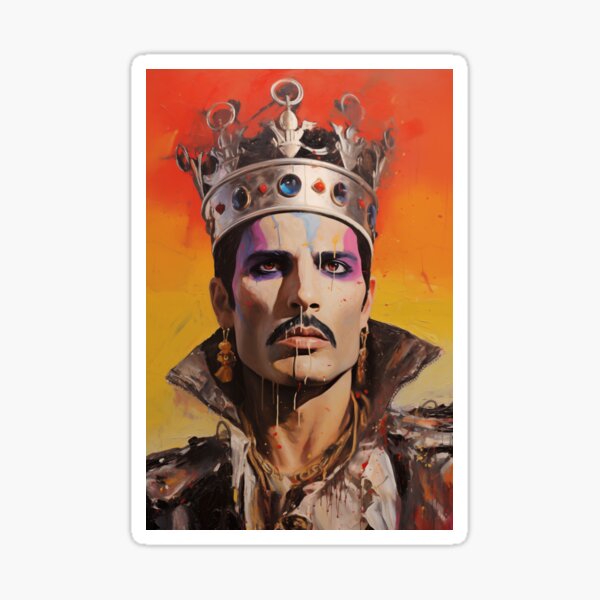 Freddie Mercury Crown Stickers for Sale