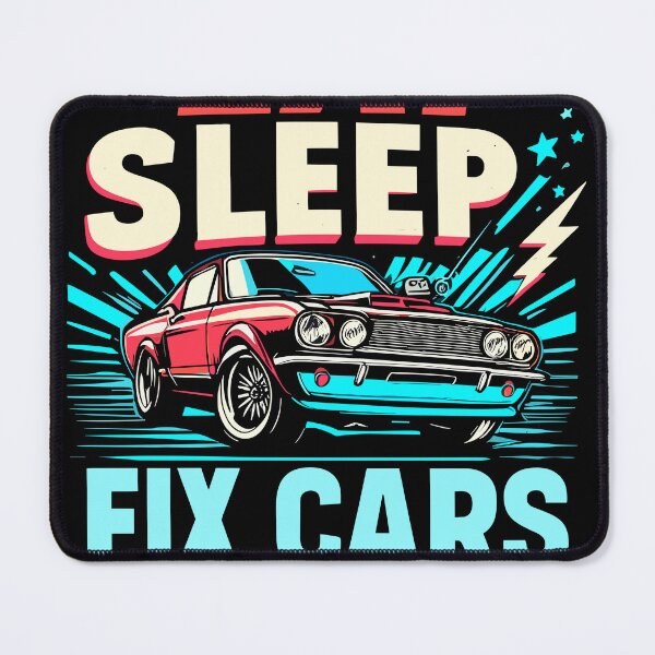 Item preview, Eat Sleep Fix Cars Repeat designed and sold by bihtti.
