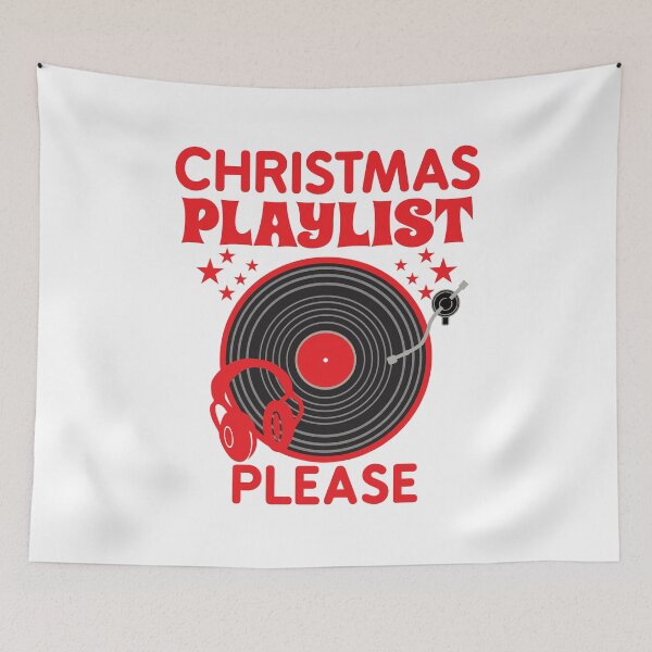 Item preview, Christmas playlist please red text designed and sold by DanceDeck.