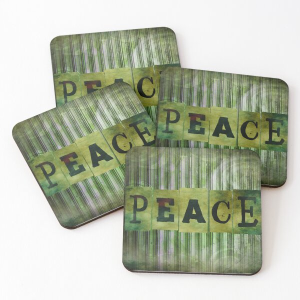 Item preview, Peace in Green designed and sold by CheekyChimpCo.