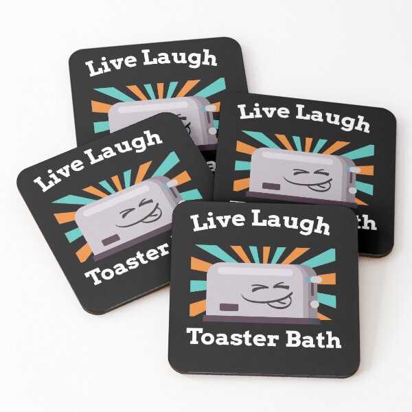 Item preview, Live Laugh Toaster Bath Toast Toaster designed and sold by MooonTees.