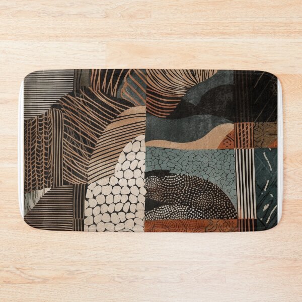 Item preview, Minimalist african aesthetic art of lines, boho style, mid century Abstract designed and sold by TeknoDust.