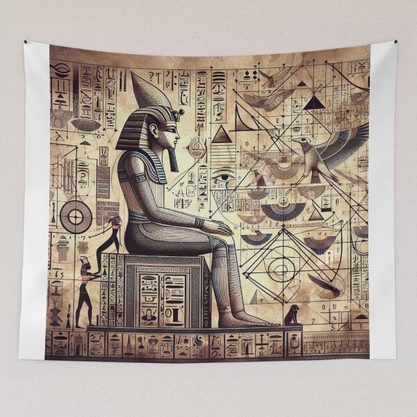 Item preview, If you come across my Egyptology art collection and try to comprehend its mathematics, symbols and messages, you will definitely feel happy because you have just found a treasure. designed and sold by elrashedy007.