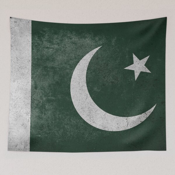 Item preview, Distressed, Old, Faded & Worn Flag of Pakistan (پرچمِ ستارہ و ہلال - Flag of the Star and Crescent) designed and sold by STUDIO-72.