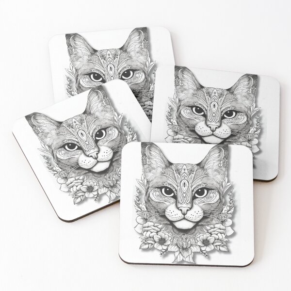 Item preview, Big Cat Black and white  designed and sold by varodesign.