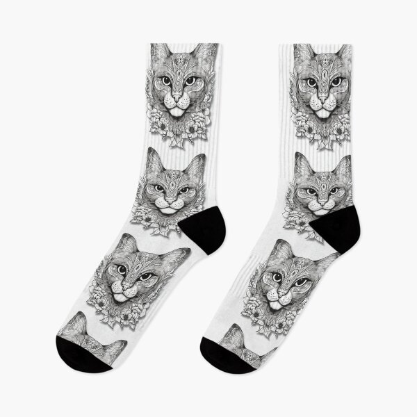 Item preview, Big Cat Black and white  designed and sold by varodesign.