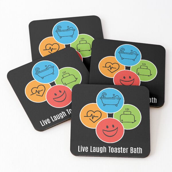 Item preview, Live Laugh Toaster Bath Toast Toaster designed and sold by MooonTees.
