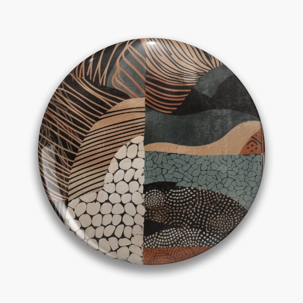 Item preview, Minimalist african aesthetic art of lines, boho style, mid century Abstract designed and sold by TeknoDust.