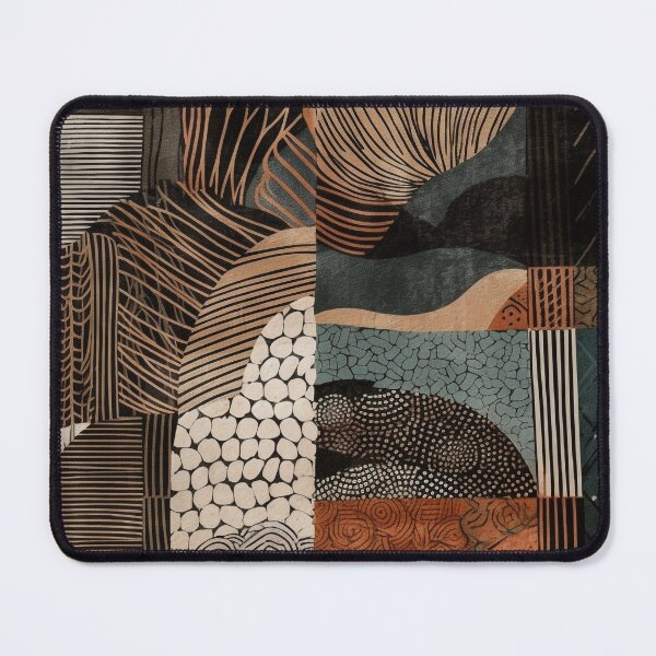 Item preview, Minimalist african aesthetic art of lines, boho style, mid century Abstract designed and sold by TeknoDust.