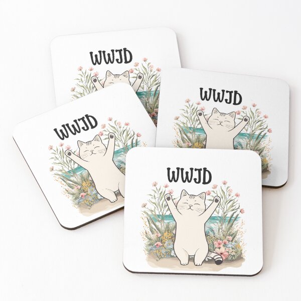 Item preview, WWJD - Cat in the Garden designed and sold by PAW-Creatures.