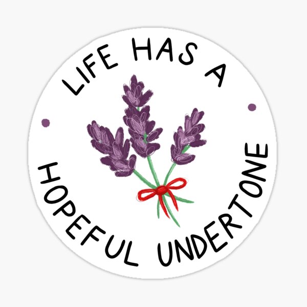 Item preview, Hopeful (sticker version) designed and sold by musicandink.