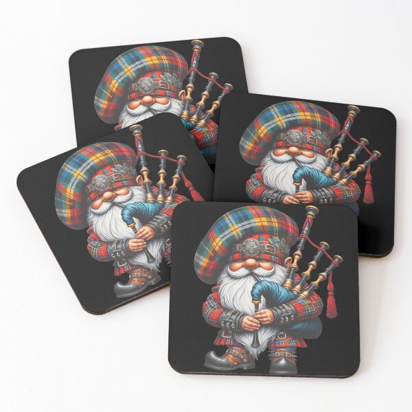Item preview, Bagpiper gnome, Scottish Gnome with Bagpipes designed and sold by WorldByFlowers.