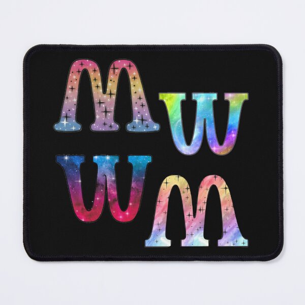 Item preview, Watercolor Colorful letter W and M designed and sold by witch-night.
