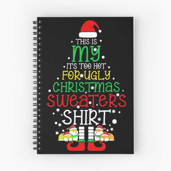 Item preview, This Is My It's Too Hot For Ugly Christmas Sweaters Shirt Cat designed and sold by shopbakas.