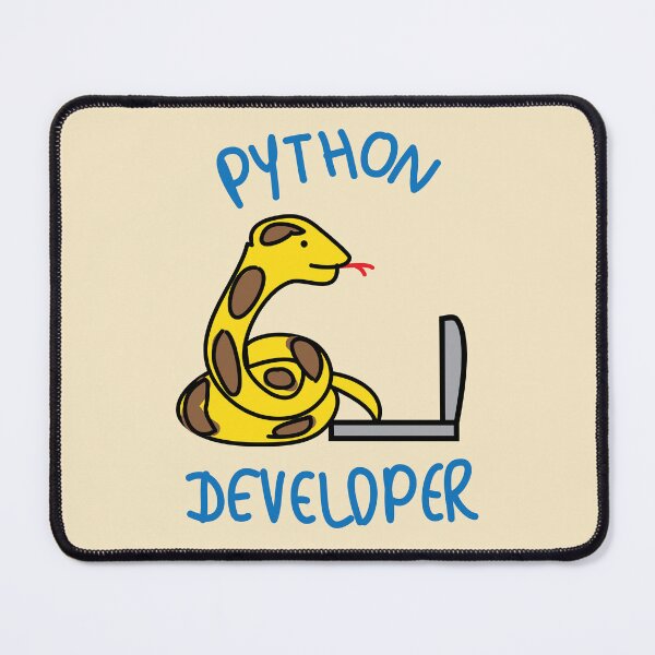 Item preview, Python developer programming tech humor designed and sold by fluffyfamcraft.