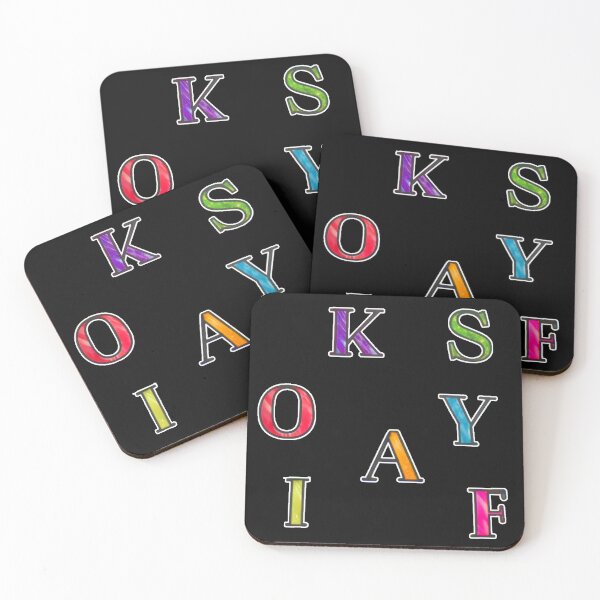 Item preview, Watercolor Colorful letters designed and sold by witch-night.
