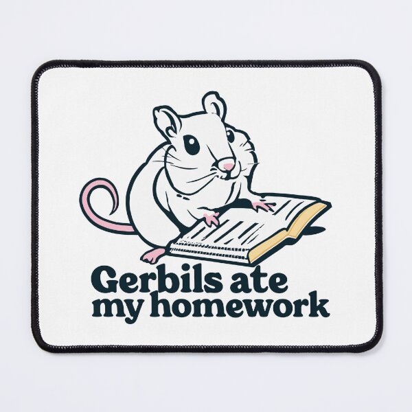 Item preview, Cheeky Homework Bandits: The White Gerbil Edition designed and sold by EmeraldeaArt.