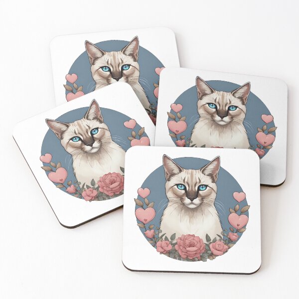 Item preview, Adorable Lynx Point Siamese cat  designed and sold by Kaleddis.