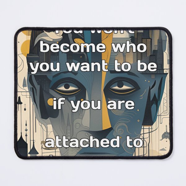 Item preview, You won't become who you want to be if you are attached to who you were. designed and sold by E1Dorado.