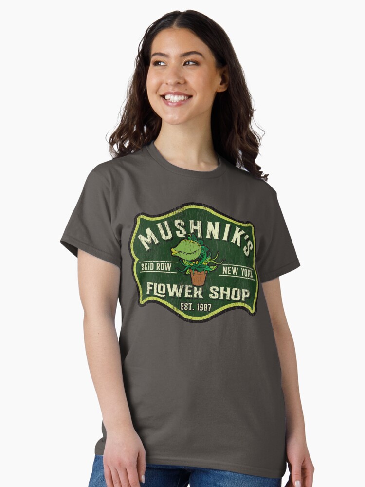 Thumbnail 2 of 7, Classic T-Shirt, Mushnik's Florist Crest Seymour Worn designed and sold by alhern67.