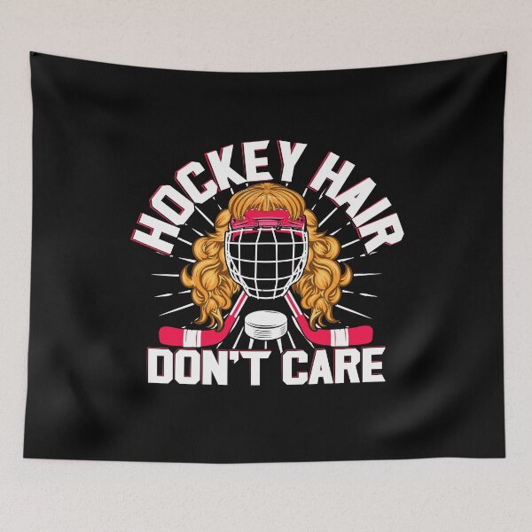Artikelvorschau, Hockey Hair Don't Care Lustiges Eishockey-Mädchen entworfen und verkauft von rifatart.