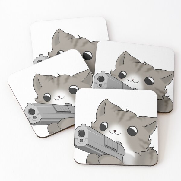 Item preview, Tabby Cat with a gun designed and sold by natlouise313.