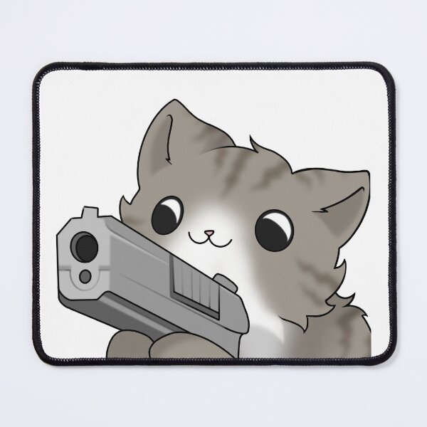 Item preview, Tabby Cat with a gun designed and sold by natlouise313.