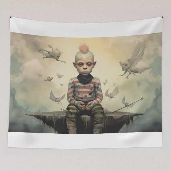 Item preview, Baby Punk Keith in Stripes designed and sold by thewandswant.